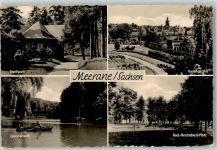 08393 O9612 Meerane - Stadtpark Gondelteich Rosengarten Rudolf Breitscheid Platz