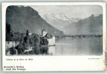 Chillon Chateau Schicht Seife Serie - Chillon et al Dent du Midi Werbung Kosmetik 1900