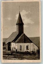 78126 W7744 Buchenberg , Schwarzw 1930 Gebrauchsspuren Alte Kirche