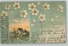 Gruss aus Blüten AK - Geschichte 1899