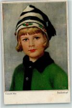 Studienkopf Mädchen Primus Kunst Kenner Karte Nr.5041 Max, Corneille Künstlerkarte