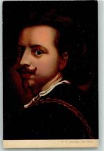 Selbstportrait Antonio van Dyck Nr.7 Maler Künstlerkarte