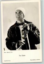 Skirennläufer Toni Sailer Foto Bavaria Film Der schwarze Blitz Ski Foto AK