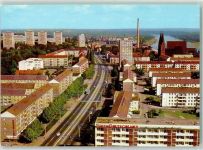 15230 O1200 Frankfurt , Oder - Karl-Marx-Straße Hochhäuser Neues Deutschland-Verlags-Hochhaus