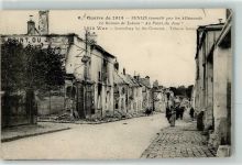 60300 Senlis - incendie par les Allemands le Bureau de Tabacs Au Point du Jour