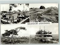 18565 O2331 Neuendorf, Hiddensee - Fischerboot Seebäderschiff
