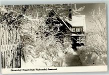 01776 O8231 Hermsdorf /Erzgeb. Winter Ortsteil Neuhermsdorf Kammbaude im Winter