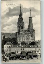 28000 Chartres 1905 - les fleches de la Cathedrale