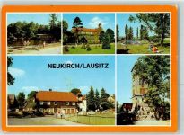 01904 O8505 Neukirch ,Lausitz - Valtentalseebaude Lessingschule Heimatmuseum Schwimmbad
