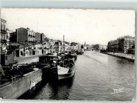34200 Sete - Kanal Binnenschiff Verladekran