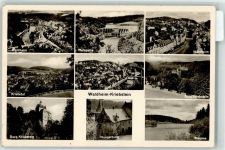 09648 O9251 Kriebstein - Waldheim Talsperre Burg Kriebstein Stausee Hungerturm