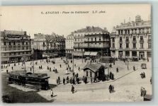 49000 Angers - Place du Ralliement Straßenbahn Oldtimer