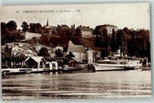 74200 Thonon-les-Bains - der Hafen Seitenraddampfer