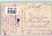 21320 Essey 1915 Gebrauchsspuren Orts Kommandant