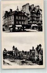 50000 Saint-Lo - Marktplatz u. Zerstörte Häuser