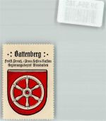 67258 W6717 Heßheim Vignette Wappen Gattenberg