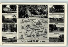 24589 W2353 Nortorf b Neumünster - Rathausplatz Siedlung Breslauer Weg Markt Badeanstalt Poststraße