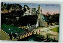 33175 W4792 Bad Lippspringe 1921 Gebrauchsspuren Burg Ruine