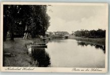 26434 W2942 Hooksiel - Partie an der Schleuse Ruderboot