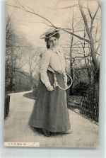Frau Hutmode ESD Serie 601 Tennis 1902