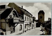 68526 W6802 Ladenburg Gebrauchsspuren Gasthaus zum Martinstor Oldtimer Motorrad