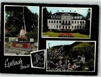 73312 W7340 Eybach Foto AK Denkmal Adlerbrunnen Schloss