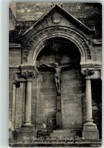 62210 Avion 1916 Foto AK Kirche Kruzifix Feldpost WK I
