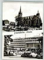 68519 W6806 Viernheim 1969 - Kirche St. Apostel Rathaus