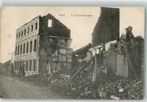 Visè Weset 1915 Gebrauchsspuren Feldpost WK I Landsturmbat. Hof Foto AK