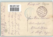 Visè Weset 1915 Gebrauchsspuren Feldpost WK I Landsturmbat. Hof Foto AK