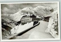 39020 Stilfser Joch Passo dello Stelvio Foto AK Hotel Winter