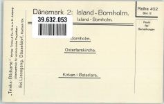 Bornholm FOTO KEINE AK Trinks Bildkarte Reihe 402 Bild 12 Osterlarskirche