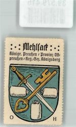 Mehlsack Pieniezno Siegelmarke Wappen