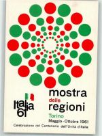 10100 Torino Turin Lithographie Ausstellung 1961