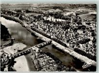 37500 Chinon Foto AK Fliegeraufnahme
