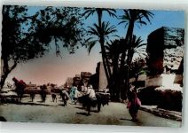 Marktszene Tracht Motiv Marokko Foto AK