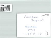 55743 W6580 Fischbach b Idar-Oberstein FOTO KEINE AK Bergwerk Ort handschriftlich Foto Original aus Archiv eines Ansichtskartenverlags