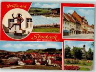 78333 W7768 Stockach , Baden - Denkmal Brunnen Schwimmbad