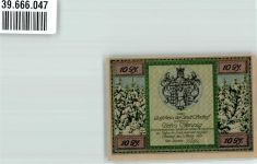 99885 O5807 Ohrdruf 1921 Notgeldschein 10 Pfennig Gutschein No. 54827
