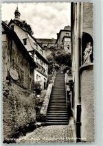 56814 W5591 Beilstein , Mosel Foto AK Mittelalterliche Klostertreppe