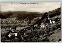 77716 W7612 Fischerbach Foto AK mit der Kath. Kirche St. Michael und Haslach