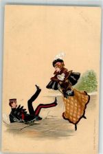 Schlittschuh Frau Muff Uniform Nr. 6008 Edgar Schmidt, Dresden