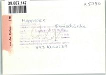 59929 W5790 Hoppecke FOTO KEINE AK Foto Original aus Archiv eines Ansichtskartenverlags Gasthaus Domschänke Ort handschriftlich