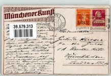 sign. Schivert Viktor Ein unterhaltender Gast T.S.N. M.K. No. 74 Münchner Kunst 1922 Künstlerkarte