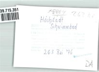 89420 W8884 Höchstädt a d Donau FOTO KEINE AK Schwimmbad Auto Ort handschriftlich Foto Original aus Archiv eines Ansichtskartenverlags