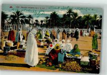 Alger Algier Marktszene Frauen Tracht Motiv Algerien