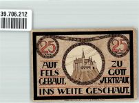 96337 W8642 Lauenstein , Oberfr 1921 Notgeldschein 25 Pfennig