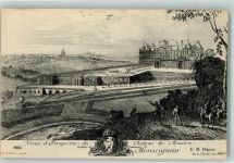 92190 Meudon - Schloss nach Stich auf AK