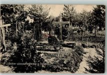 08310 Annelles Foto AK Feldpost WK i Nr. 97 Friedhof Gräber sächsischer Helden