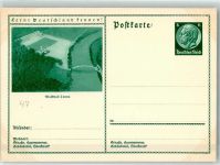 06237 O4220 Leuna Ganzsache Waldbad
